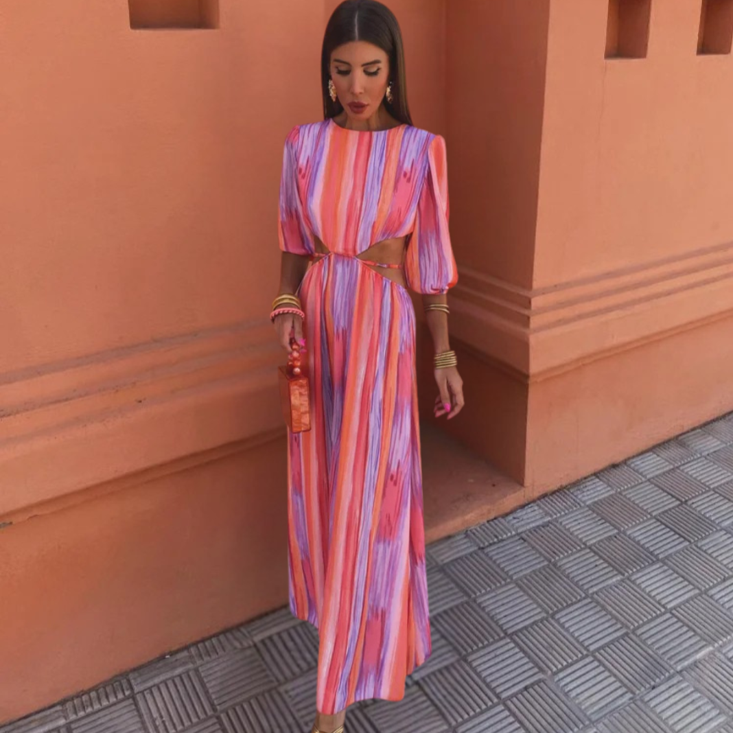 Casual Vibrant Cut-Out Maxi Dress Dress Project Brighton