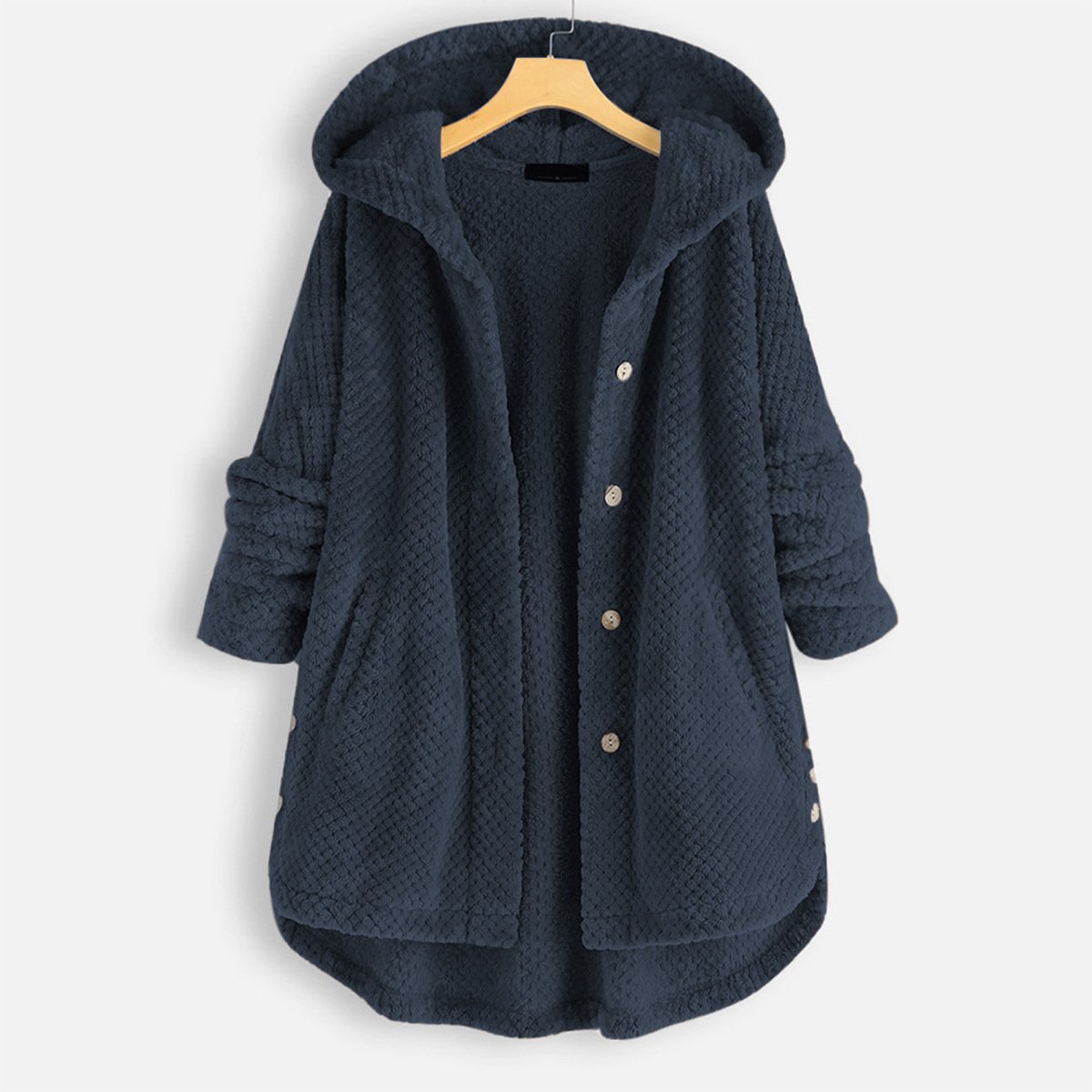 Cosy Hooded Cardigan for Women Cardigan Project Brighton Navy Blue S