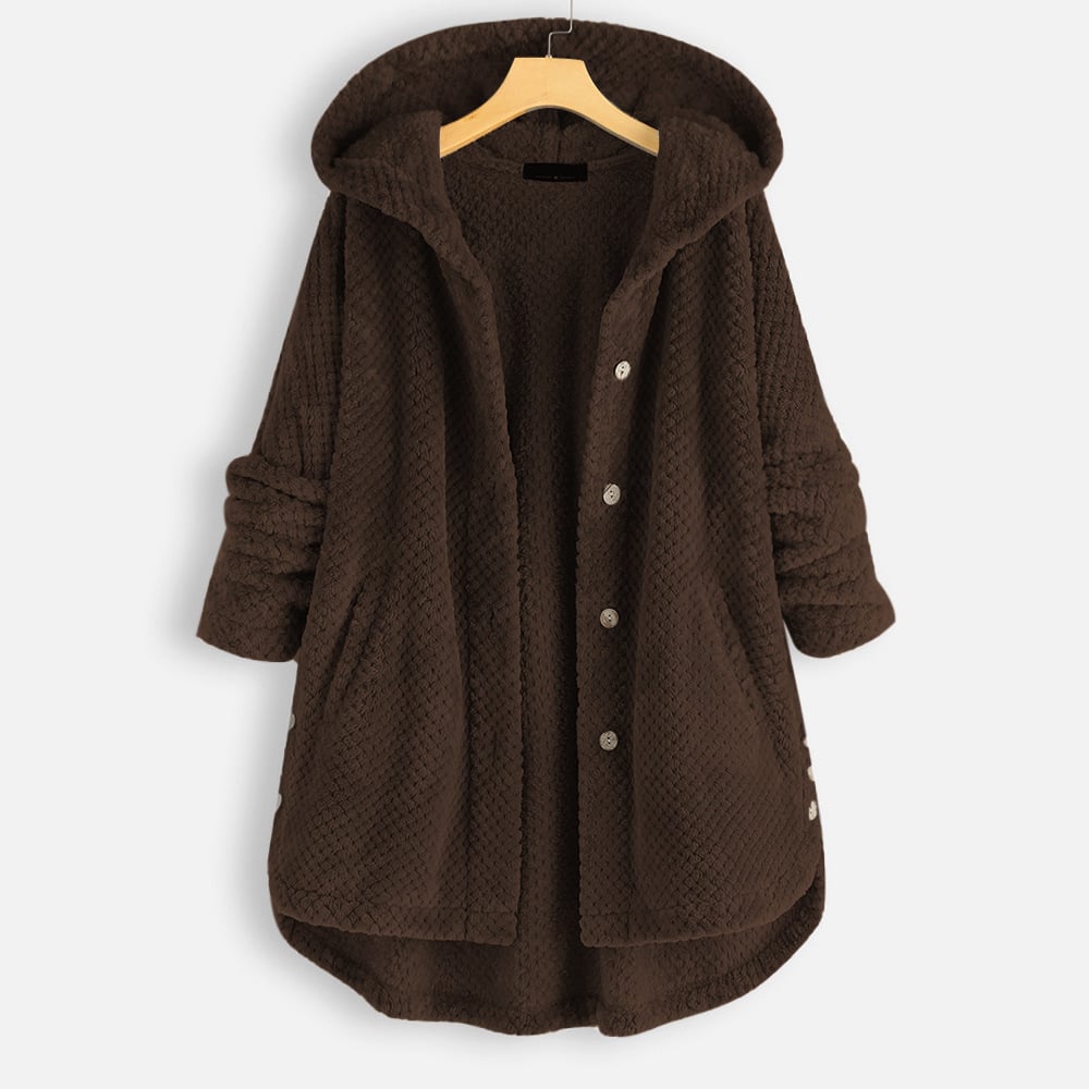 Cosy Hooded Cardigan for Women Cardigan Project Brighton Dark Brown S