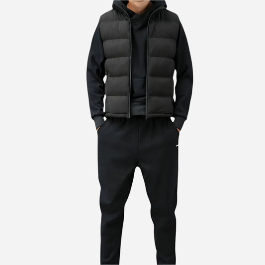 Men's Sleeveless Insulated Bodywarmer Jacket Project Brighton Black M