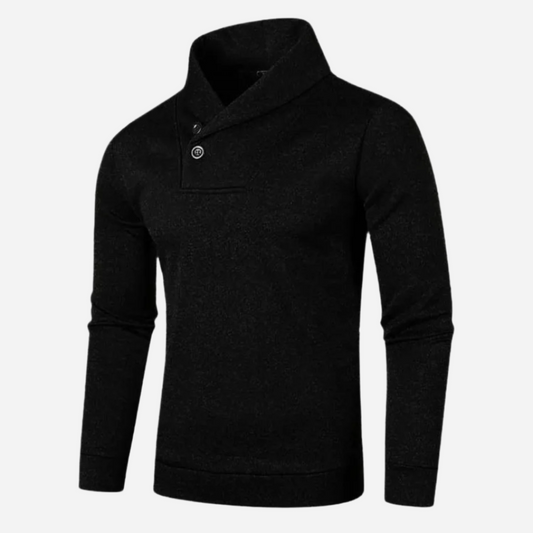 Refined Casual Half-Collar Sweatwear Sweatwear Project Brighton Black S