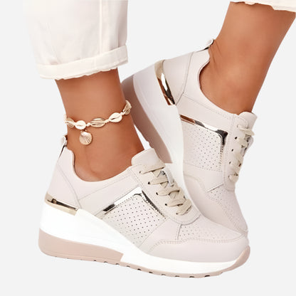 Ultra Comfort Lightweight Sneakers for Women Sneakers Project Brighton Beige 2