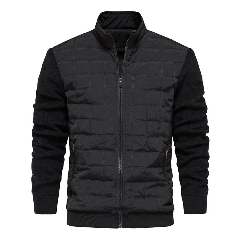 Warm Leisure Stand Collar Jacket for Men Jacket Project Brighton Black S