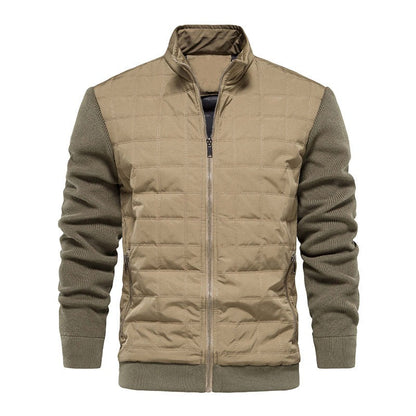 Warm Leisure Stand Collar Jacket for Men Jacket Project Brighton Brown S